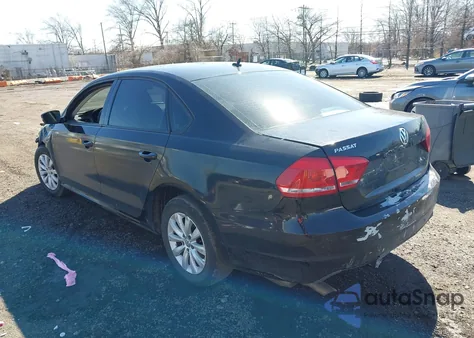 2013 Volkswagen Passat S from USA, damaged, VIN 1VWAP7A35DC080706